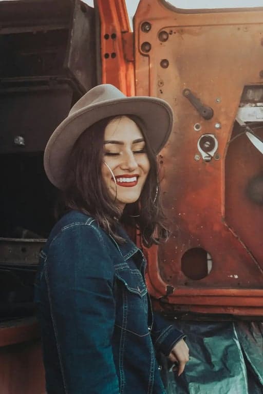 Vintage Hard brimmed Hat